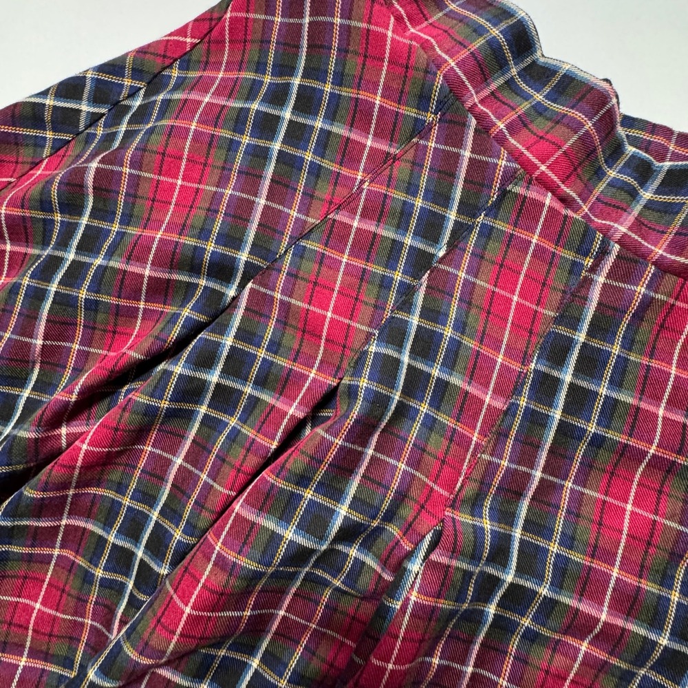 Torrid Plaid Mini Skirt Women 2 Red Excellent Pleated Academic Tartan Zip Back - Picture 6 of 6